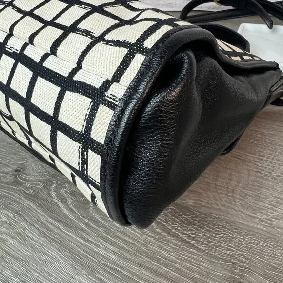 Coach Madison Graphics Black and White Plaid Canvas, 28084 - Picture 6 of 7